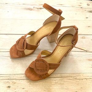 Splendid Anthropologie tallie suede heels